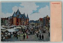Amsterdam Nieuw Marktszene Seide (imitiert) 1900
