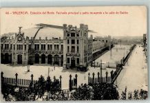 Valencia Estacion del Norte AK Bahnhof Spanien 1906