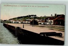 Villagarcia de Arosa 1909 - Carril Quai de la ville de Carril Carriel Pier AK