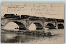 Irun - Eisenbahn Ferrocarril Puente Internacional Haus y Mente Nr. 922 AK