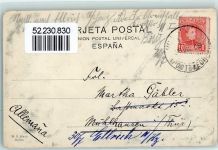 Villagarcia de Arosa 1909 - El castro a vista pajaro AK