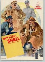Shell AK Werbung Auto Künstlerkarte