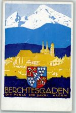 W8240 Berchtesgaden Wappen AK Hohlwein, L.