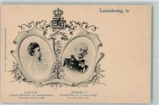 Adelaide und Adolphe I AK Adel Luxemburg