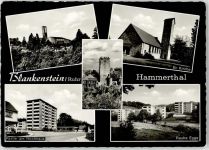 45525 W4320 Blankenstein , Ruhr - Kath. Kirche Hochhaus Rauhe Egge Burg Kirche
