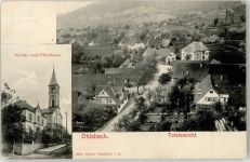 77797 W7601 Ohlsbach - Kirche Pfarrhaus