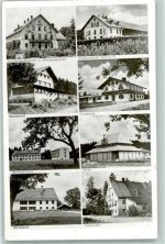 86971 W8922 Peiting - Verwaltungsgebäude der Herzogssägemühle Tannenhof Lindenhof Kirche Gasthaus