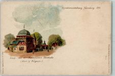 W8500 Nürnberg Kulmbacher Bierhalle AK Gewerbeausstellung 1896