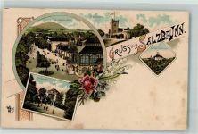 Bad Salzbrunn Szczawno-Zdroj Lithographie Luisenhof Neue Elisenhalle Wilhelmshöhe Schloss Fürstenstein Ottmar Zieher