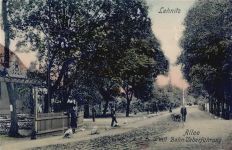 16515 O1407 Lehnitz - Lehnitz (o-1407) Leporello, Allee mit Bahnüberführung I-II