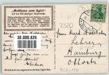 23701 W2420 Eutin-Sielbeck Lithographie Die Sage vom Uglei See Gasthaus Mond Mondnacht Ukleisee Ruderboot Bank