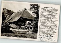 79730 W7886 Murg , Baden 1940 Lieder AK Schwarzwaldhaus Gedicht Schwarzwald O Heimat