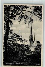 09661 O9260 Hainichen , Sachs Foto AK Blick vom Stadtpark Kirche