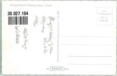 83339 W8224 Kötzing , Oberbay 1960 Gebrauchsspuren Pfingstritt