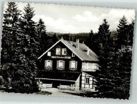 35116 W3559 Hatzfeld Eder Foto AK Hotel Pension Haus Ederlust Ort handschriftlich