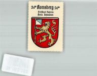 87671 W8951 Ronsberg Vignette Wappenmarke Kaffee Hag
