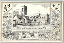 Norfolk 1974 - Kirche Weavers Cottages Worstead