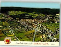 7000 Eisenstadt 1973 Foto AK Fliegeraufnahme