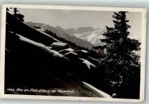 6363 Westendorf 1940 Winter Hüttenstempel Alm am Nachsöllberg