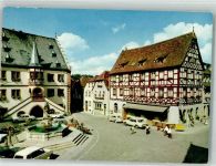 97332 W8712 Volkach - Rathaus Marktplatz