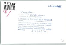 Vianden FOTO KEINE AK Hotel Heinz Ort handschriftlich