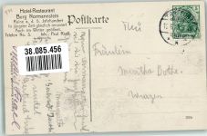 99830 O5908 Treffurt 1911 Foto AK Burg Normannstein Hotel Gasthaus