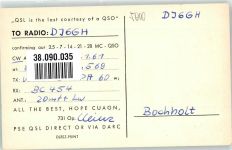 50667 W5000 Köln Rodenkirchen 208 , Bez Köln 1961 FOTO KEINE AK Amateurfunk QSL-Karte
