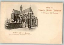 Leuven Louvain / Löwen St. Peters Kirche Fabrik Wiygmaal Remy´s Stärke Werbe AK