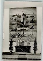 26548 W2982 Norderney Foto AK Altarbild in der Kirche Stella Maris