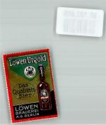O1020 Friedrichshain Löwen-Urgold der Löwen Brauerei Brauerei Vignette