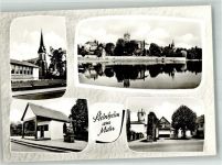 63450 W6450 Steinheim am Main Foto AK Ev. Kirche Bergfried vom Schloss Kapelle Stadtmauer