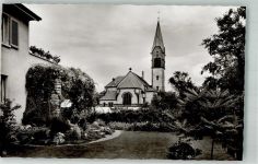 77855 W7590 Achern , Baden Foto AK Ev. Kirche