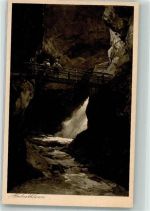 W8246 Marktschellenberg Almbachklamm Verlag Eugen Richter Wasserfall 1928
