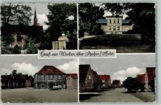 25596 W2211 Wacken 1952 Gebrauchsspuren Geschäft Denkmal Auto