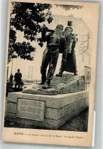 Macon Winzer-Denkmal auf dem Place de la Barre Wein