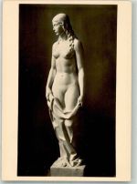 Skulptur Junges Mädchen von Adolf Wagner von der Mühl Erotik Wiener Künstlerhaus WK II Foto AK