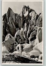 Gletschertürme Bergsteiger Gletscher