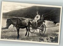 Odda Foto AK Pferde- Kutsche Tracht