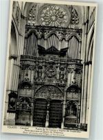 Toledo Foto AK Kirchenorgel Eingang