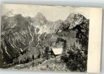 Ennstaler Hütte Foto AK Hüttenstempel