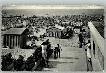 Blankenberghe Blankenberge 1956 Foto AK Schwimmbad Strand