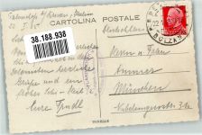 39042 Brixen Bressanone 1935 Foto AK Winter Ort handschriftlich