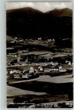94227 W8372 Rabenstein , Kr Regen Foto AK Panorama des Ortes mit Filialkirche St. Johannes Nepumuk und Arber Fotograf Kohlbauer