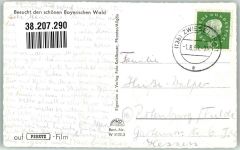 94227 W8372 Rabenstein , Kr Regen Foto AK Panorama des Ortes mit Filialkirche St. Johannes Nepumuk und Arber Fotograf Kohlbauer