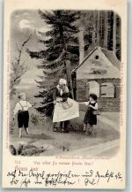 Szene aus der Märchenoper mit Hexe von Engelbert Humperdinck Adelskorrespondenz Hänsel und Gretel 1900