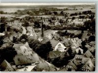 31592 W3078 Stolzenau , Weser Foto AK Fliegeraufnahme des Ortes mit St. Jacobi Kirche