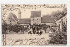 Berlin Wilmersdorf, Grunewald mit Jagdschloss gelaufen von 1907. Gute Erhaltung.