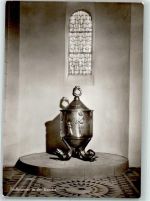 57392 W5948 Schmallenberg - Taufbrunnen in der Koncha Parrkirche