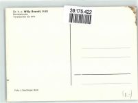 Bundeskanzler Faksimile Unterschrift Brandt, Willy Foto AK