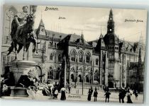 W2800 Bremen Baumwoll-Börse Markplatz Kaiser Wilhelm-Denkmal Börse
